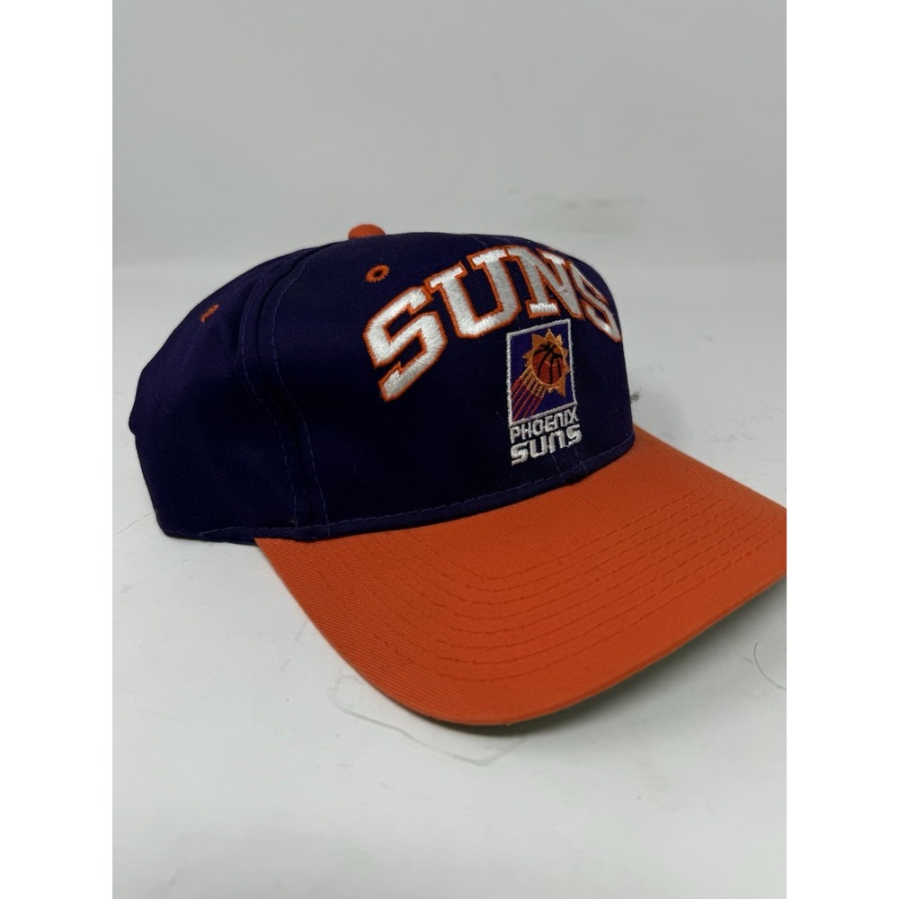 Vintage Phoenix Suns Hat NBA The G Cap Script Logo SnapBack Purple Dome 1990's